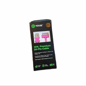 10ft 30 Pin USB Charger Cable for iPhone 4 3G 3GS